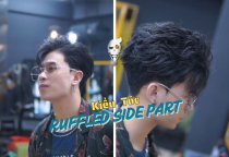 Kiểu Tóc Side Part Uốn Ruffled 2025: Trào Lưu Mới Tại Lê Khải Barber Academy