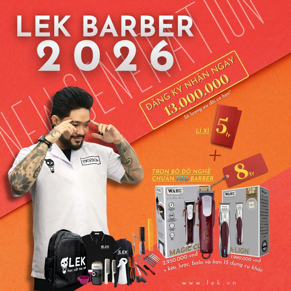 Học Cắt Tóc Nam 2026