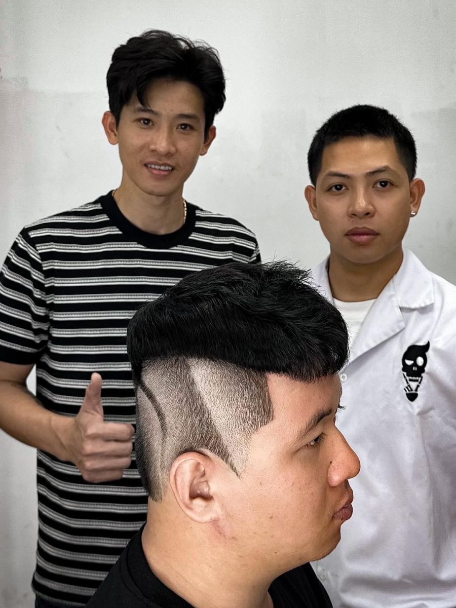 học cắt tóc nam có thầy kèm