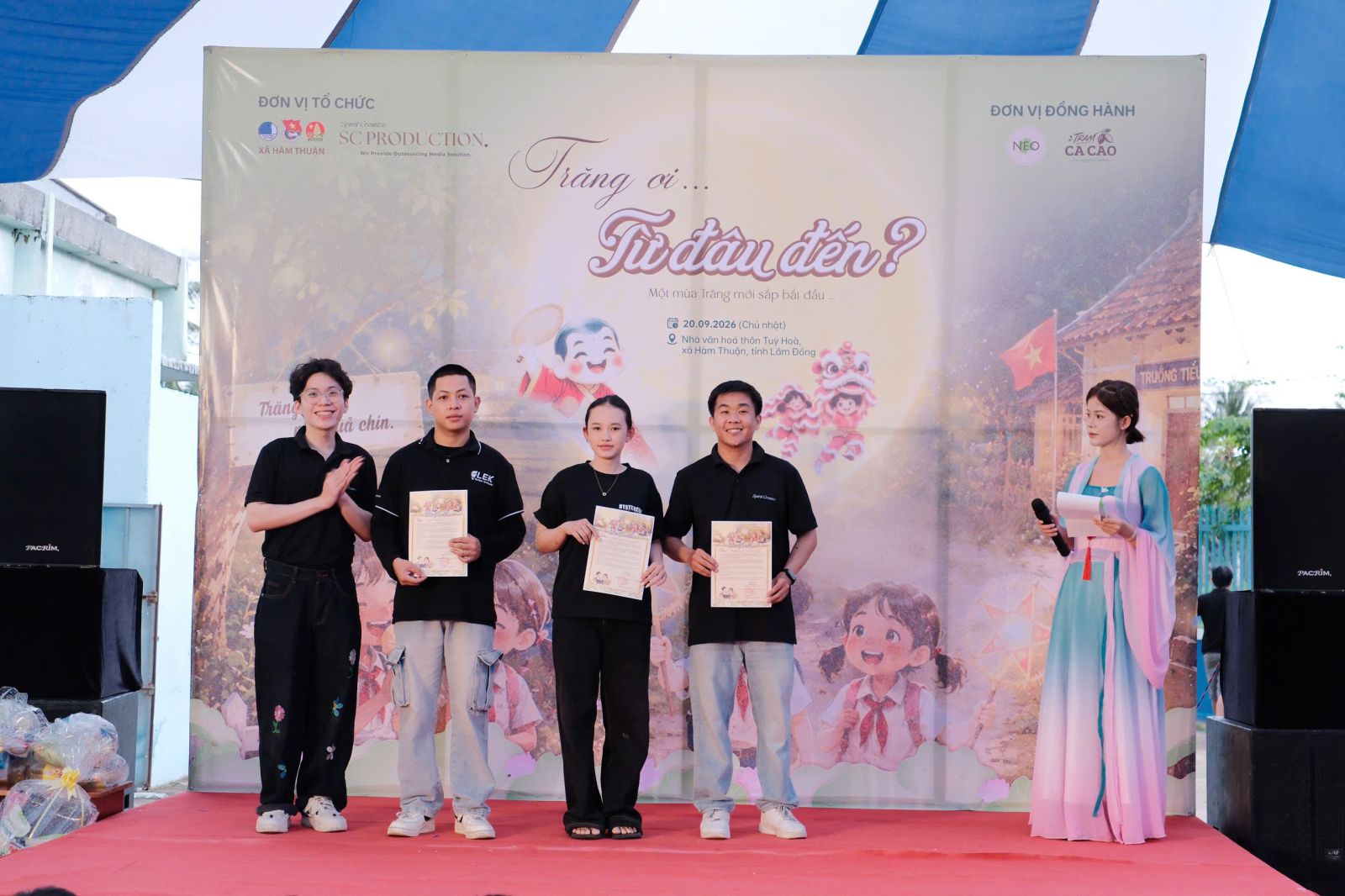 Đội ngũ LEK Barber Academy nhận thư cảm ơn từ xã Hàm Thuận