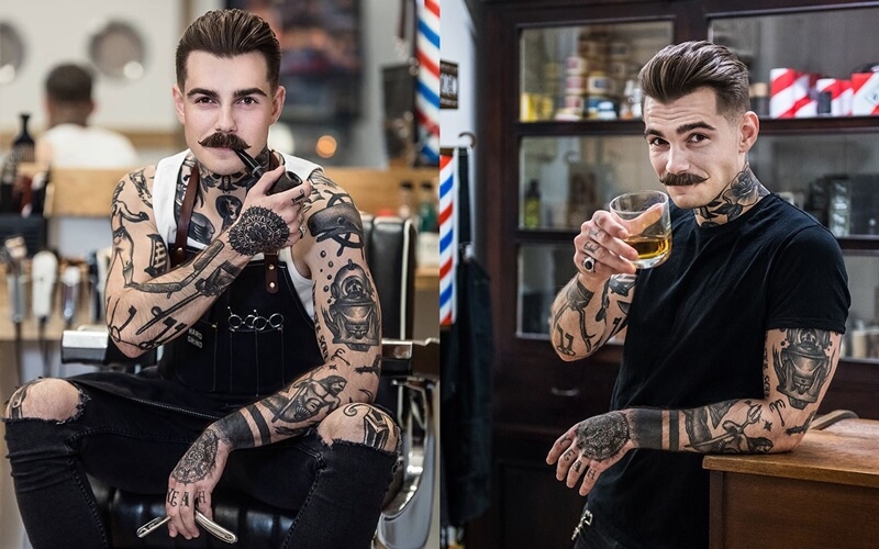 Hình xăm barber